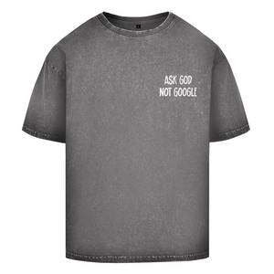 Oversize Washed T-Shirt ask god not google