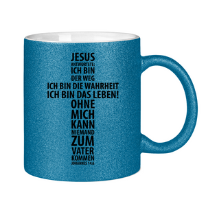 Glitzertasse jesus antwortete