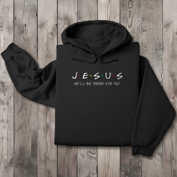 Herren Hoodie jesus he will be there for you