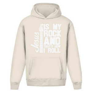 Oversize Hoodie Ohne Kordel jesus is my rock guitarist