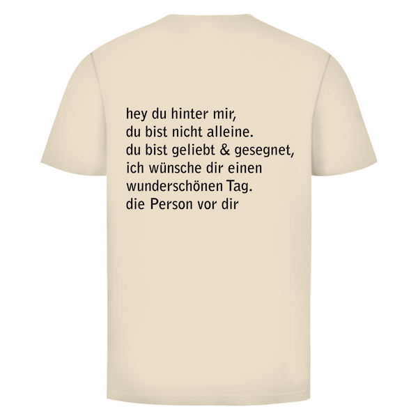 Herren T-Shirt hey du hinter mir