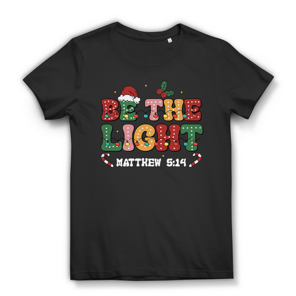 Damen Bio T-Shirt be the light matthew 5:14