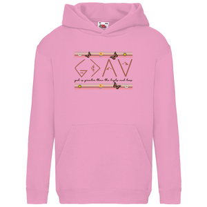 Kinder Hoodie god is greater