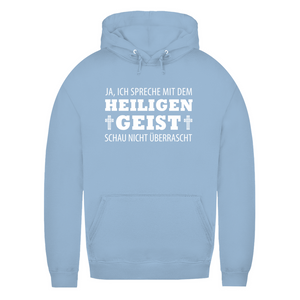 Damen Hoodie ich spreche mit dem heiligen geist