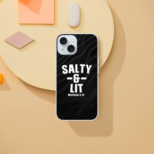 salty and lit matthew 5:13 iPhone-Hülle
