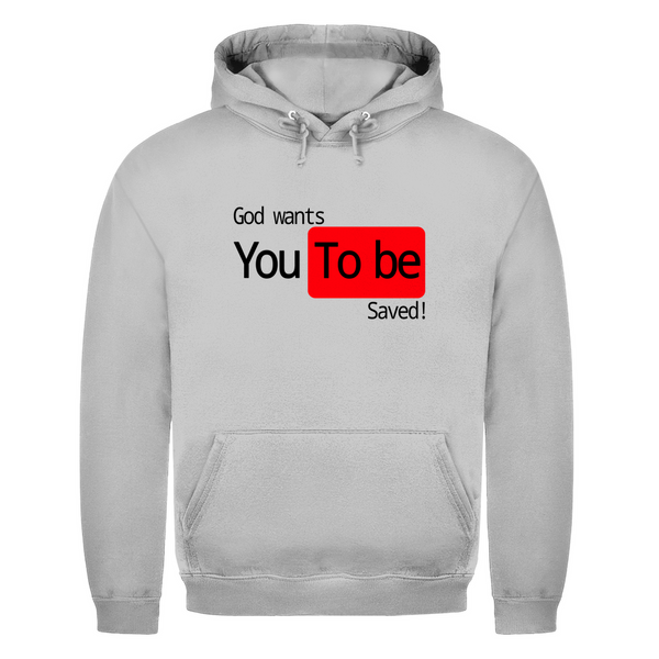 Herren Hoodie god wants you to be saved