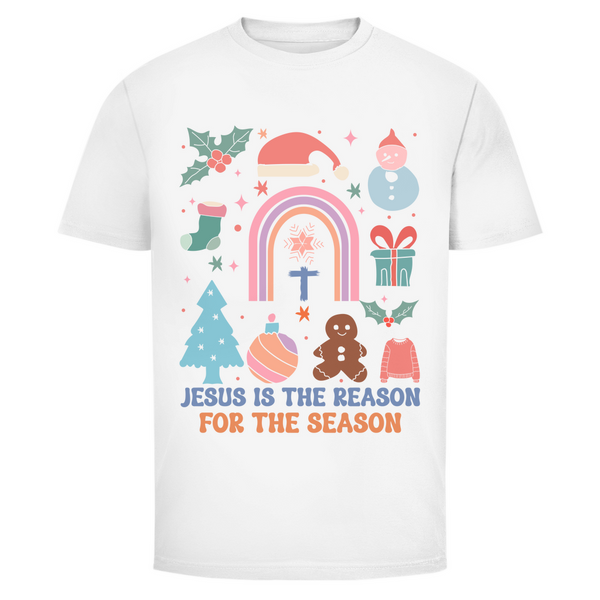 Herren T-Shirt jesus is the reason for the season