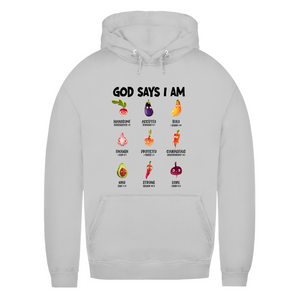 Damen Hoodie god says i am handsome