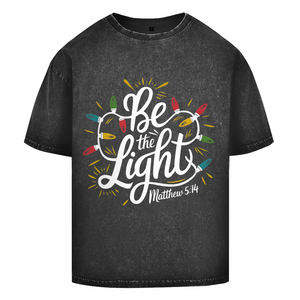 Oversize Washed T-Shirt be the light matthew 5:14