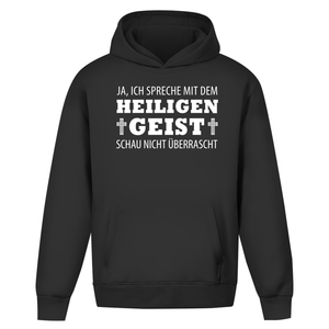 Oversize Hoodie Ohne Kordel ich spreche mit dem heiligen geist