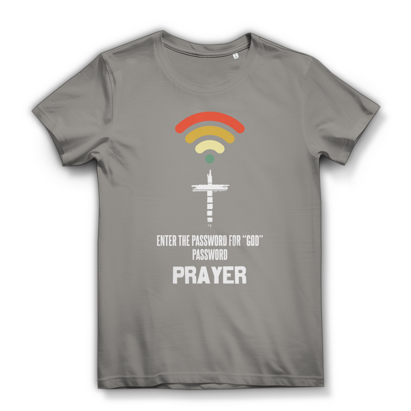 Damen Bio T-Shirt enter the password for god