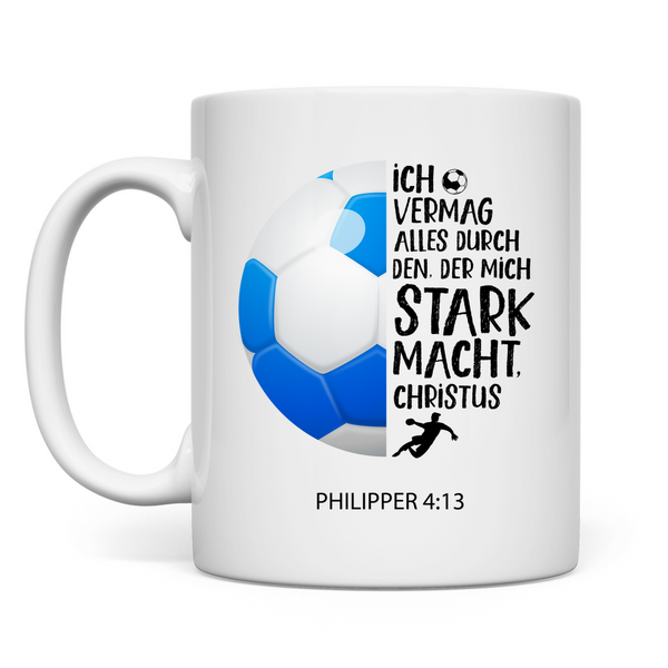 Tasse der mich stark macht philipper 4:13 handball