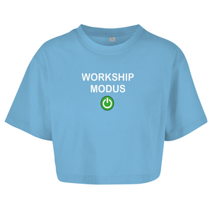 Damen Oversize Crop Top workship modus