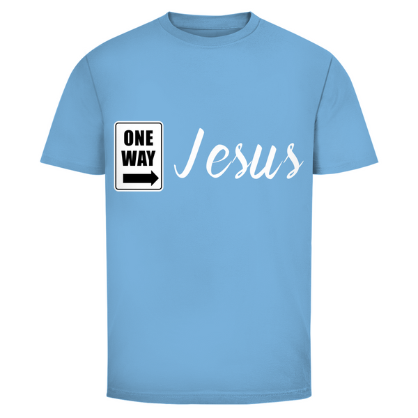 Herren T-Shirt one way jesus