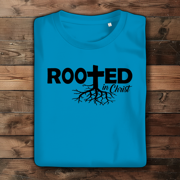 Damen Bio T-Shirt rooted in christ