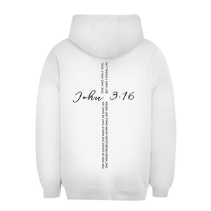 Unisex Oversize Hoodie for god so loved the world john 3:16