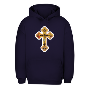 Unisex Oversize Hoodie Griechisch Orthodoxe Jesus Kreuz