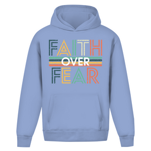 Oversize Hoodie Ohne Kordel faith over fear