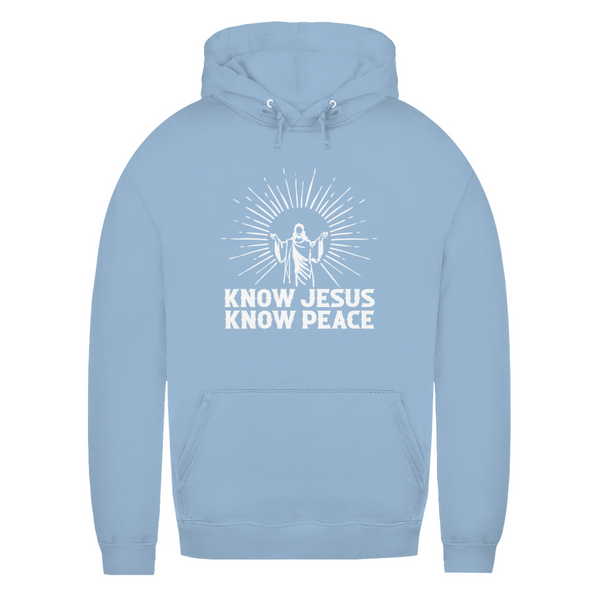 Damen Hoodie know jesus know peace