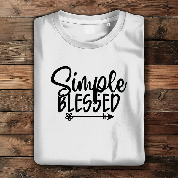 Damen Bio T-Shirt simple blessed