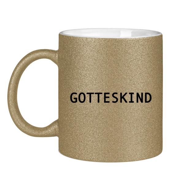 Glitzertasse gotteskind