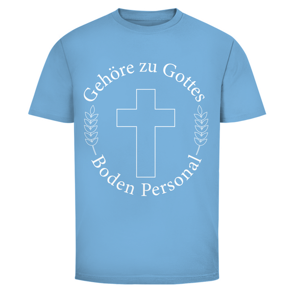 Herren T-Shirt gehöre zu gottes boden personal