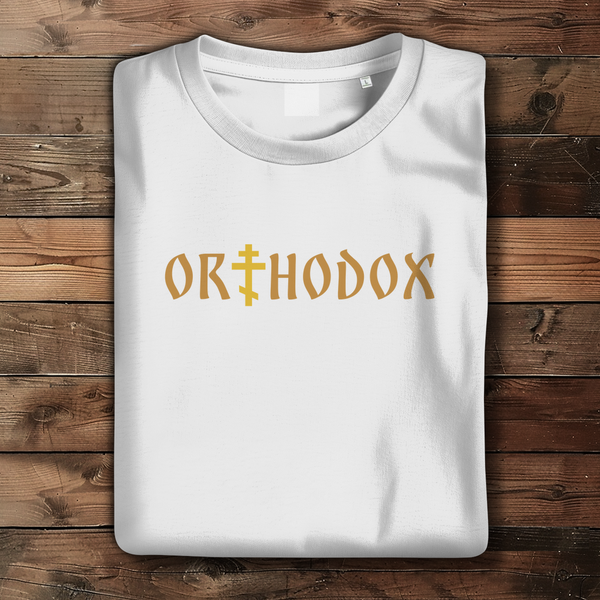 Damen Bio T-Shirt orthodox kreuz