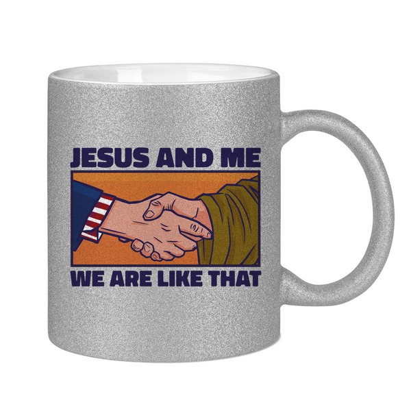 Glitzertasse jesus and me