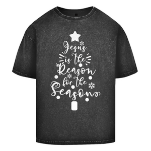 Oversize Washed T-Shirt jesus is the reason for the season