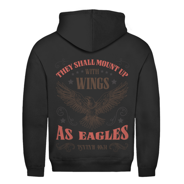 Herren Hoodie mount up with wings isaiah 40:31