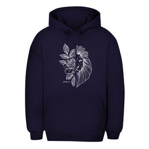 Unisex Oversize Hoodie Blume Löwe jesaja 33,17