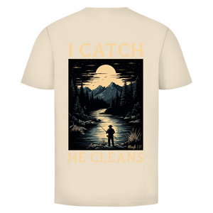 Herren T-Shirt i catch he cleans mark 1:17