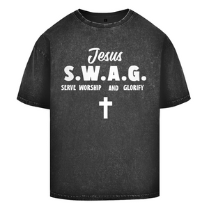 Oversize Washed T-Shirt jesus swag