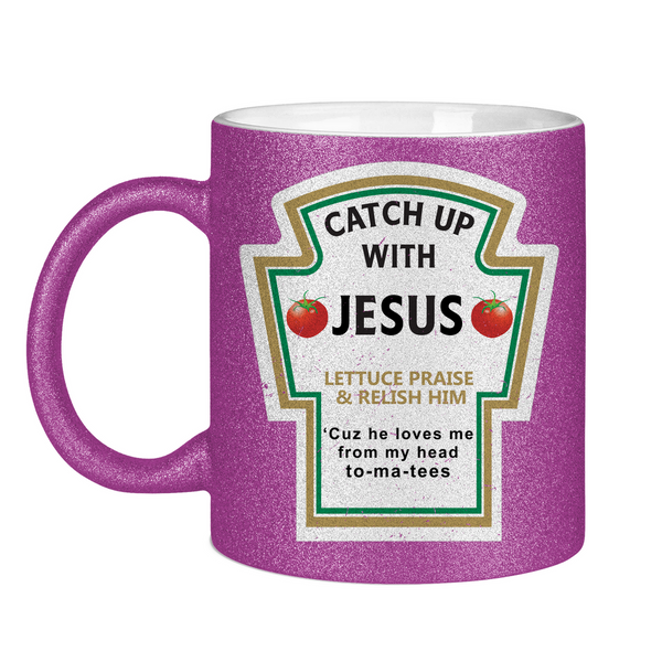 Glitzertasse catch up with jesus