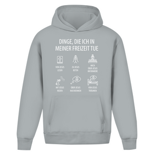 Oversize Hoodie Ohne Kordel dinge die ich in meiner freizeit tue