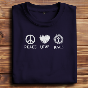 Oversize T-Shirt peace love jesus