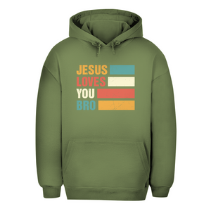 Unisex Oversize Hoodie jesus loves you bro