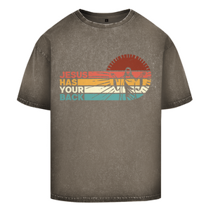 Oversize Washed T-Shirt jesus has your back