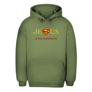 Unisex Oversize Hoodie jesus is my superhero