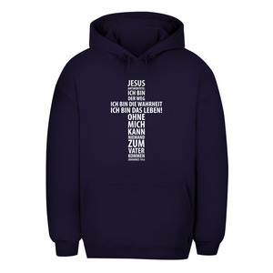 Unisex Oversize Hoodie jesus: ich bin das leben johannes 14:6