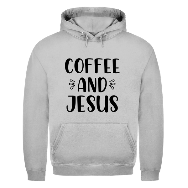 Herren Hoodie coffee and jesus