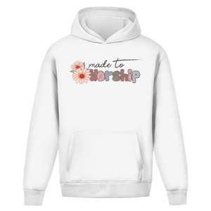 Oversize Hoodie Ohne Kordel made to worship