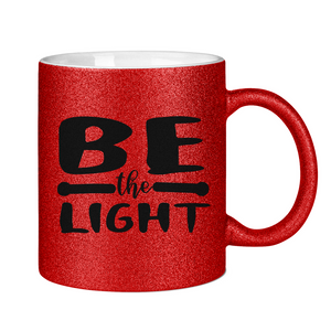 Glitzertasse be the light