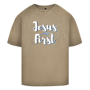 Oversize Washed T-Shirt jesus first