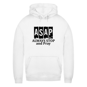 Damen Hoodie always stop and pray