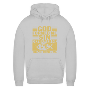 Damen Hoodie god formed me