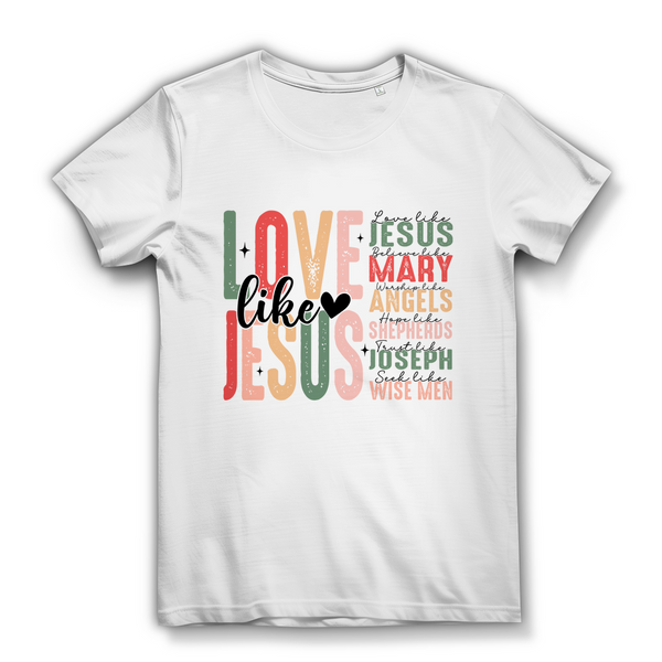 Damen Premium Bio T-Shirt love like jesus