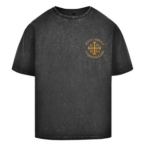 Oversize Washed T-Shirt ICXC NIKA orthodox griechisch