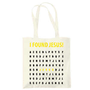 Tragetasche i found jesus