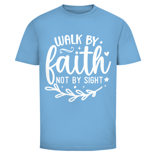 Herren T-Shirt walk by faith not by sight